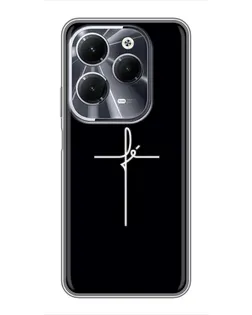 Чохол для Infinix Hot 40 з картинкою «Тонкий хрест»
