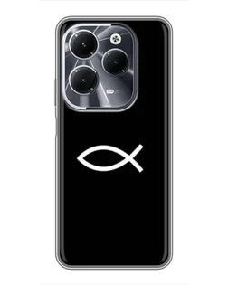 Чохол для Infinix Hot 40 з картинкою «Символ риби Jesus»