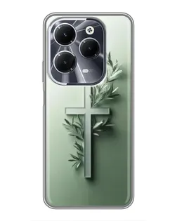 Чохол для Infinix Hot 40 з картинкою «Оливкова гілка»