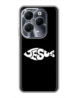 Чохол для Infinix Hot 40 з картинкою «Риба  Jesus»