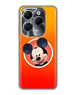 Чехол для Infinix Hot 40 с картинкой «Mickey в круге»