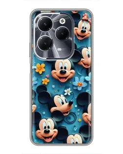 Чехол для Infinix Hot 40 с картинкой «Паттерн Микки и Минни»