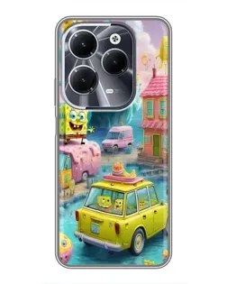 Чехол для Infinix Hot 40 с картинкой «Монстр-трак приключения»
