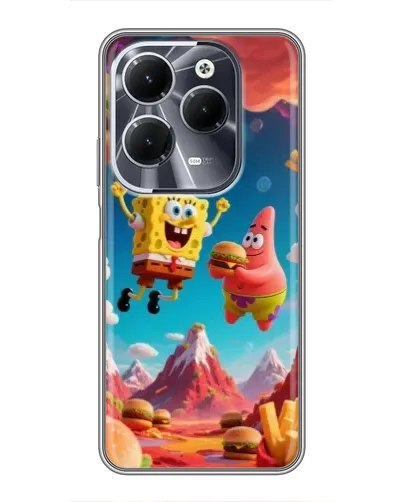 Чехол для Infinix Hot 40 с картинкой «Космический фастфуд» Чехол для Infinix Hot 40 с картинкой «Космический фастфуд»