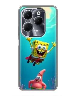 Чохол для Infinix Hot 40 з картинкою «Спанч Боб під водою» Чохол для Infinix Hot 40 з картинкою «Спанч Боб під водою»