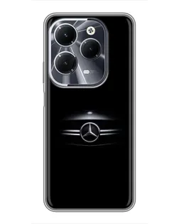 Чехол для Infinix Hot 40 с картинкой «Mercedes — абстрактные линии»