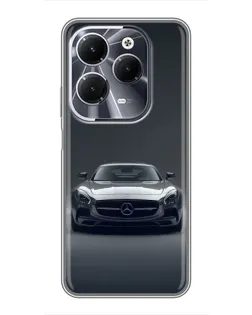 Чехол для Infinix Hot 40 с картинкой «Mercedes на черном»