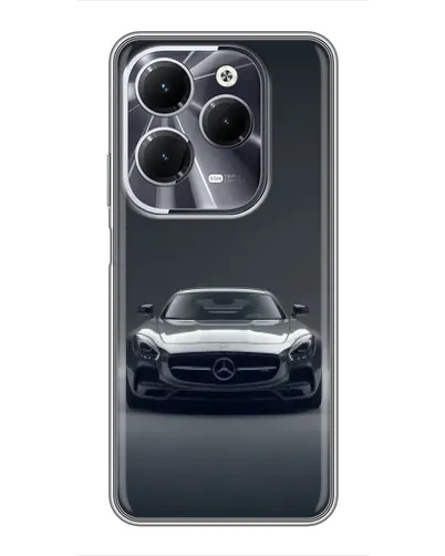 Чехол для Infinix Hot 40 с картинкой «Mercedes на черном» Чехол для Infinix Hot 40 с картинкой «Mercedes на черном»