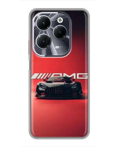 Чехол для Infinix Hot 40 с картинкой «Mercedes AMG — красная линия» Чехол для Infinix Hot 40 с картинкой «Mercedes AMG — красная линия»