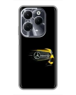 Чехол для Infinix Hot 40 с картинкой «Mercedes — ретро стиль»