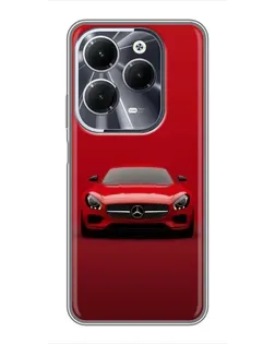 Чехол для Infinix Hot 40 с картинкой «Красный Mercedes AMG»