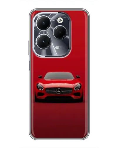 Чехол для Infinix Hot 40 с картинкой «Красный Mercedes AMG» Чехол для Infinix Hot 40 с картинкой «Красный Mercedes AMG»