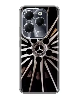 Чехол для Infinix Hot 40 с картинкой «Диск Mercedes»