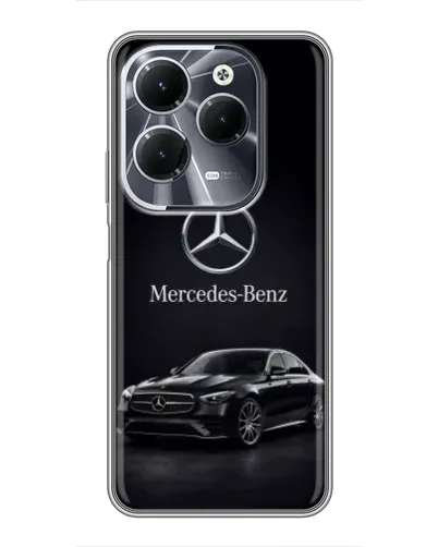 Чехол для Infinix Hot 40 с картинкой «Mercedes — решетка радиатора» Чехол для Infinix Hot 40 с картинкой «Mercedes — решетка радиатора»