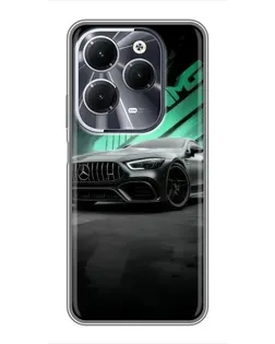 Чехол для Infinix Hot 40 с картинкой «Темный Mercedes AMG»