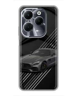 Чехол для Infinix Hot 40 с картинкой «Mercedes AMG — графика»
