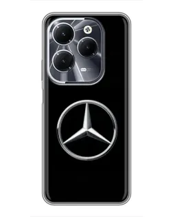 Чехол для Infinix Hot 40 с картинкой «Mercedes классический лого»
