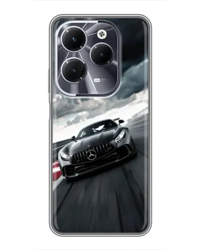 Чехол для Infinix Hot 40 с картинкой «Гоночный Mercedes AMG» Чехол для Infinix Hot 40 с картинкой «Гоночный Mercedes AMG»