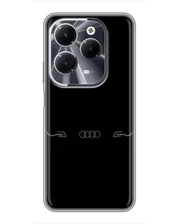 Чехол для Infinix Hot 40 с картинкой «Audi — световой подпись»
