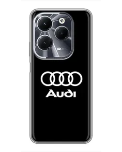 Чехол для Infinix Hot 40 с картинкой «Классическое лого Audi»