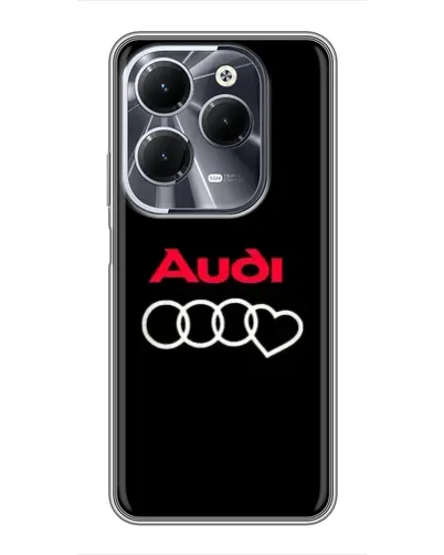 Чехол для Infinix Hot 40 с картинкой «Логотип Audi Heart» Чехол для Infinix Hot 40 с картинкой «Логотип Audi Heart»