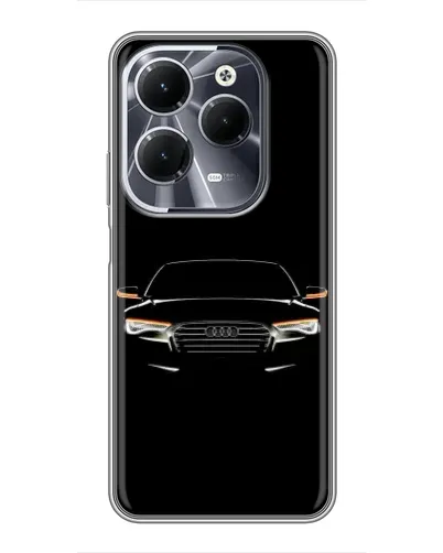 Чехол для Infinix Hot 40 с картинкой «Audi — ночной контур» Чехол для Infinix Hot 40 с картинкой «Audi — ночной контур»