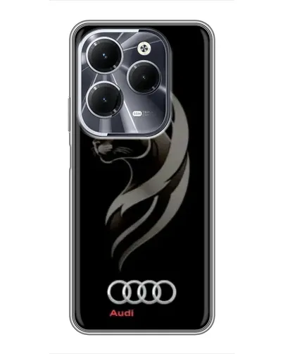 Чехол для Infinix Hot 40 с картинкой «Графика — пантера и Audi» Чехол для Infinix Hot 40 с картинкой «Графика — пантера и Audi»