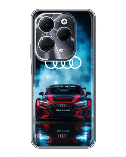 Чехол для Infinix Hot 40 с картинкой «Audi Sport — неон» Чехол для Infinix Hot 40 с картинкой «Audi Sport — неон»