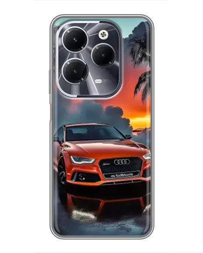 Чехол для Infinix Hot 40 с картинкой «Audi — закат» Чехол для Infinix Hot 40 с картинкой «Audi — закат»