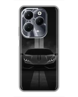 Чехол для Infinix Hot 40 с картинкой «Lamborghini симметрия дорог»