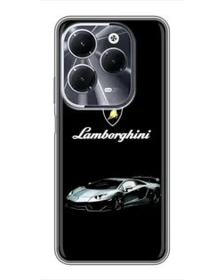 Чехол для Infinix Hot 40 с картинкой «Логотип Lamborghini классика»
