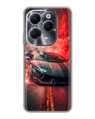 Чехол для Infinix Hot 40 с картинкой «Lamborghini красный дым» Чехол для Infinix Hot 40 с картинкой «Lamborghini красный дым»