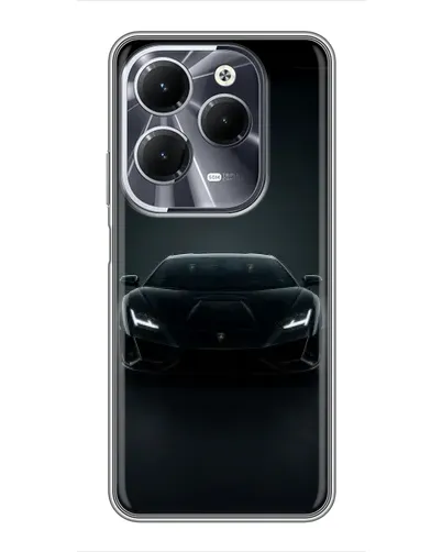 Чехол для Infinix Hot 40 с картинкой «Черный Lamborghini Aventador» Чехол для Infinix Hot 40 с картинкой «Черный Lamborghini Aventador»