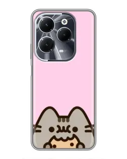 Чохол для Infinix Hot 40 з картинкою «Pusheen та печиво» Чохол для Infinix Hot 40 з картинкою «Pusheen та печиво»