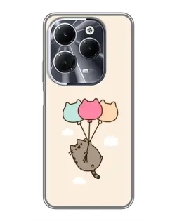 Чехол для Infinix Hot 40 с картинкой «Пушин на шариках»