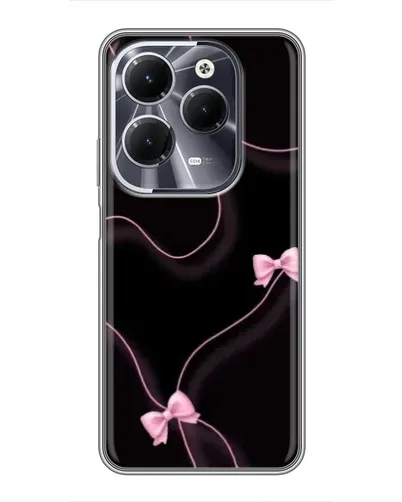 Чехол для Infinix Hot 40 с картинкой «Розовые ленты»