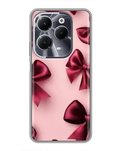 Чехол для Infinix Hot 40 с картинкой «Бордовый атлас»