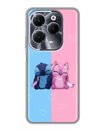 Чехол для Infinix Hot 40 с картинкой «Stitch и Angel Love» Чехол для Infinix Hot 40 с картинкой «Stitch и Angel Love»