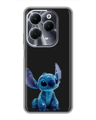 Чехол для Infinix Hot 40 с картинкой «Стич на черном» Чехол для Infinix Hot 40 с картинкой «Стич на черном»