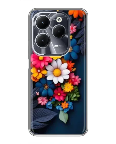 Чехол для Infinix Hot 40 с картинкой «Цветочная феерия»