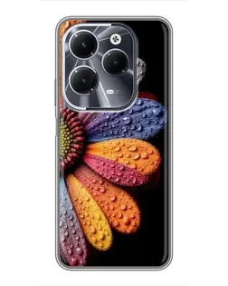 Чехол для Infinix Hot 40 с картинкой «Радужный цветок»
