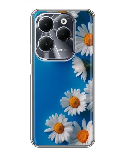 Чехол для Infinix Hot 40 с картинкой «Белоснежные маргаритки»