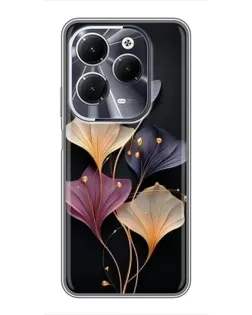 Чехол для Infinix Hot 40 с картинкой «Лиловые цветы грации»