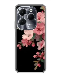 Чехол для Infinix Hot 40 с картинкой «Розовая ветка сакуры»