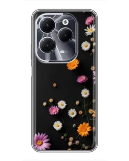 Чехол для Infinix Hot 40 с картинкой «Цветочная композиция»