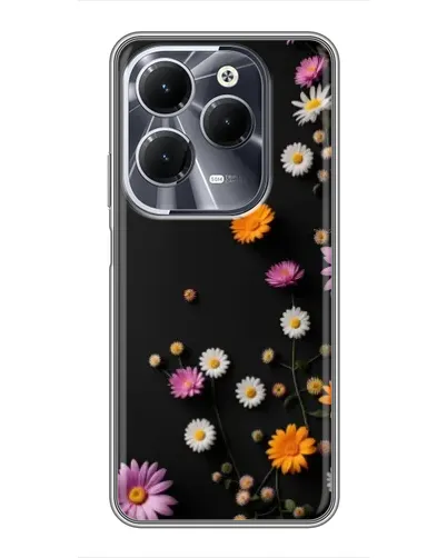 Чехол для Infinix Hot 40 с картинкой «Цветочная композиция»