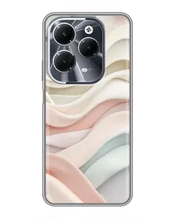 Чехол для Infinix Hot 40 с картинкой «Пастельные нежные волны»