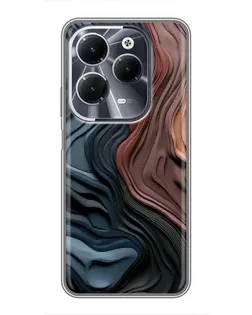 Чехол для Infinix Hot 40 с картинкой «Цветные волны каньона»