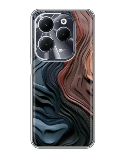 Чехол для Infinix Hot 40 с картинкой «Цветные волны каньона»