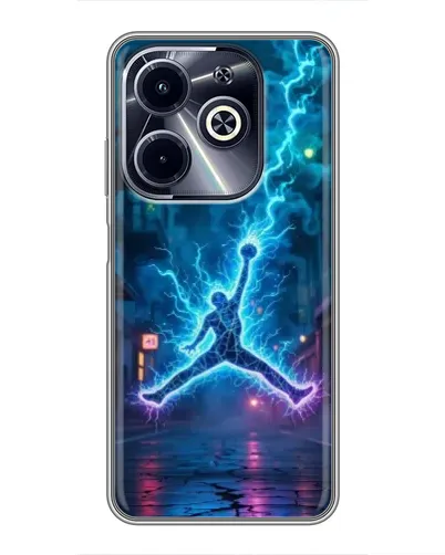 Чехол для Infinix Hot 40i с картинкой «Jordan Gold Jumpman» Чехол для Infinix Hot 40i с картинкой «Jordan Gold Jumpman»